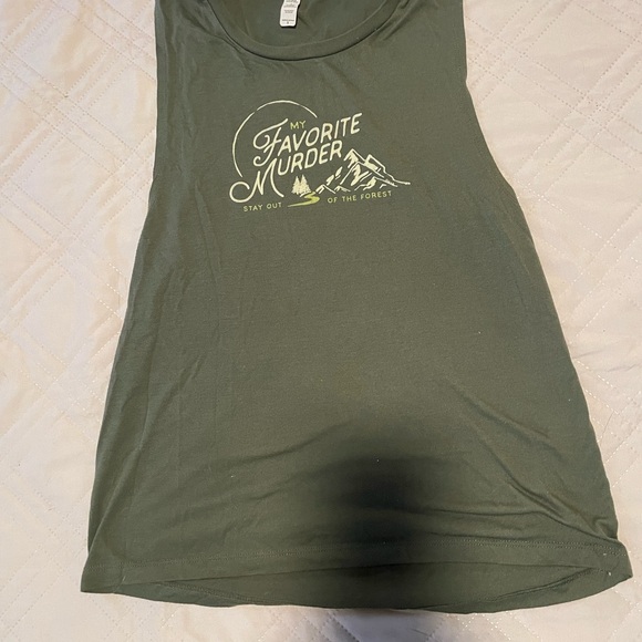 Green Graphic Tank Top - Picture 2 of 7